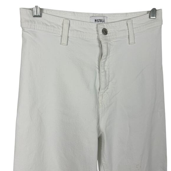 Anthropologie x Pistola Penny White Wide Leg High Waisted Jeans 28 - Picture 4 of 8